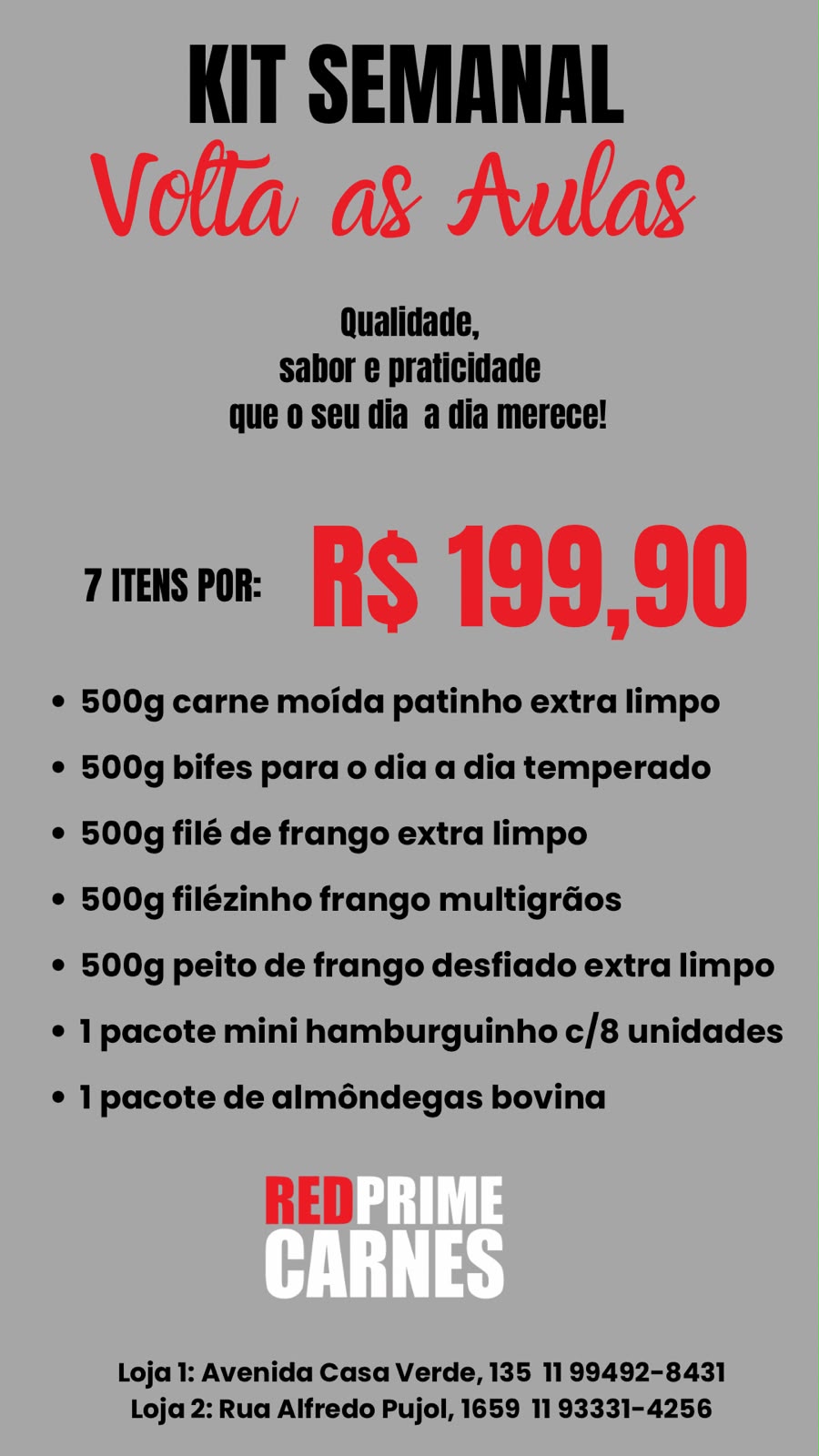 KIT VOLTA AS AULAS