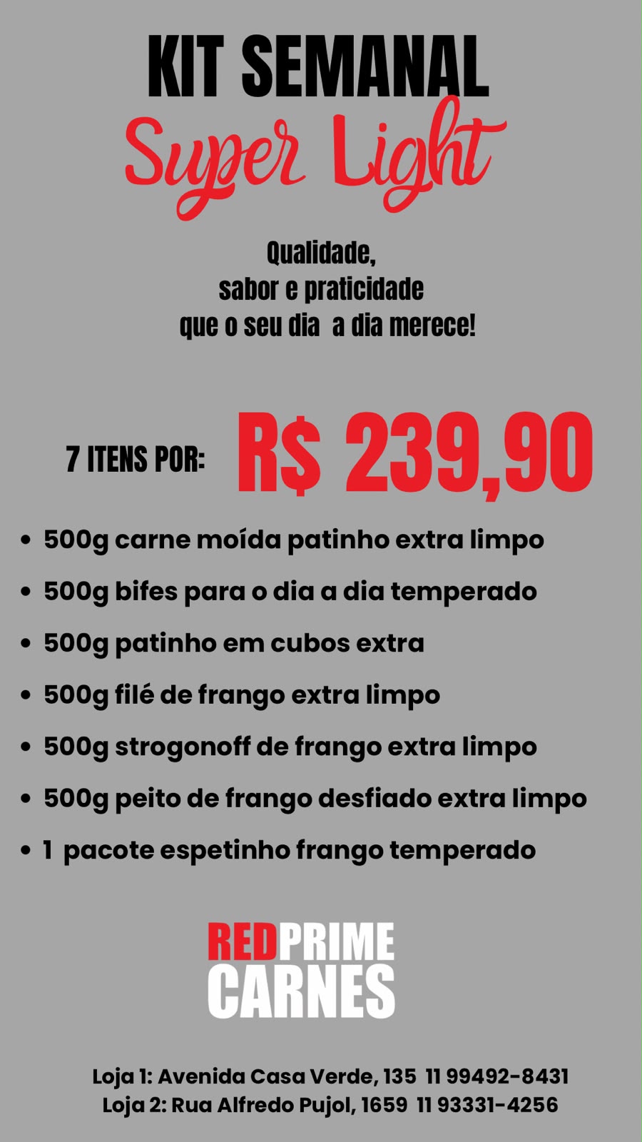KIT SEMANAL SUPER LIGHT 