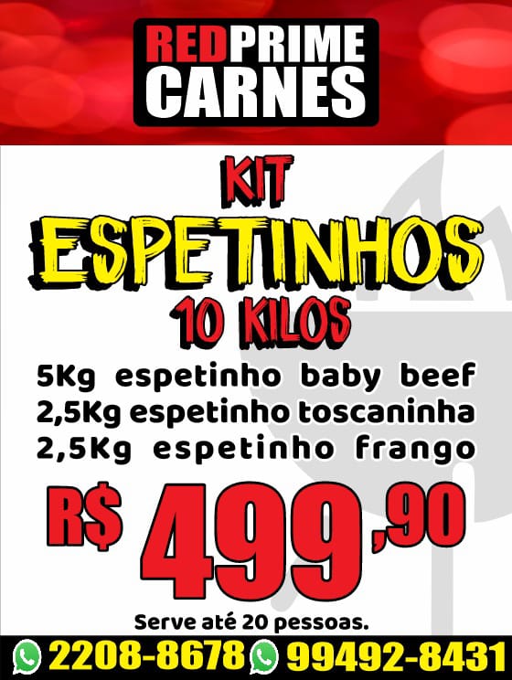 KIT ESPETINHOS 20 PESSOAS